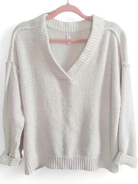 Cozy Oversized Cream Chenille Sweater